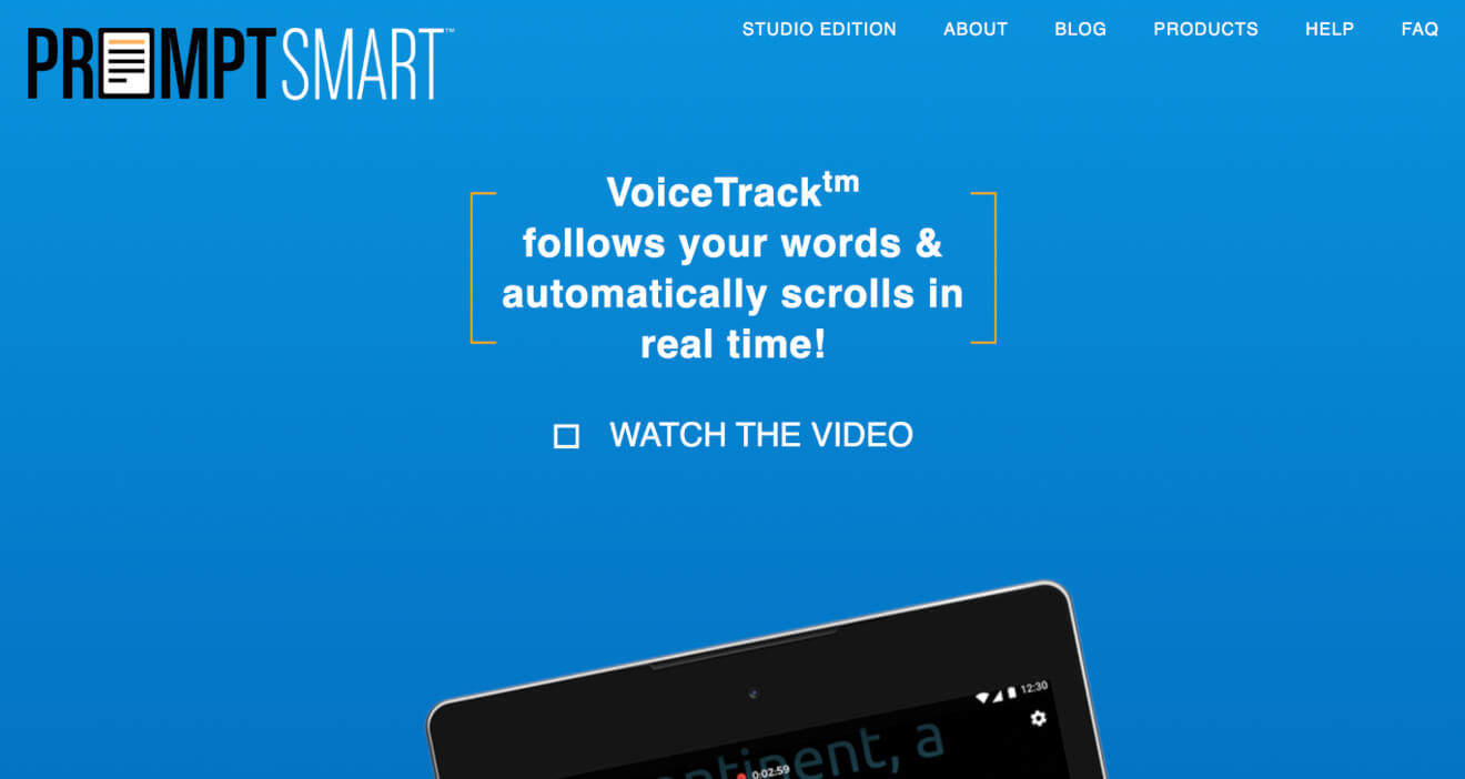 PromptSmart Teleprompter Tool for YouTube