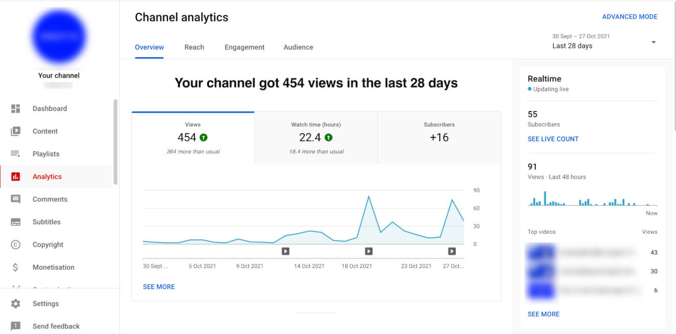 YouTube Live Analytics