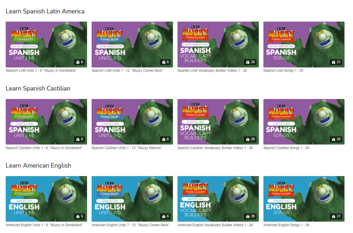 BBC Muzzy Learn Spanish
