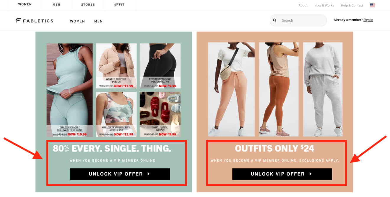 Fabletics Clothing Deals Website