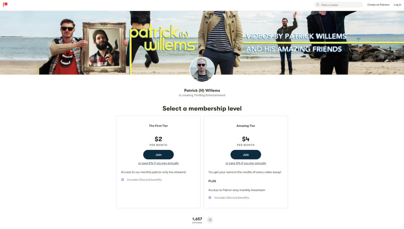 Patrick (H) Willems Patreon