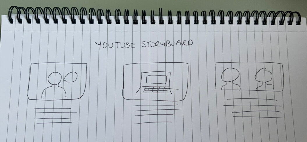 Image of a YouTube Storyboard.