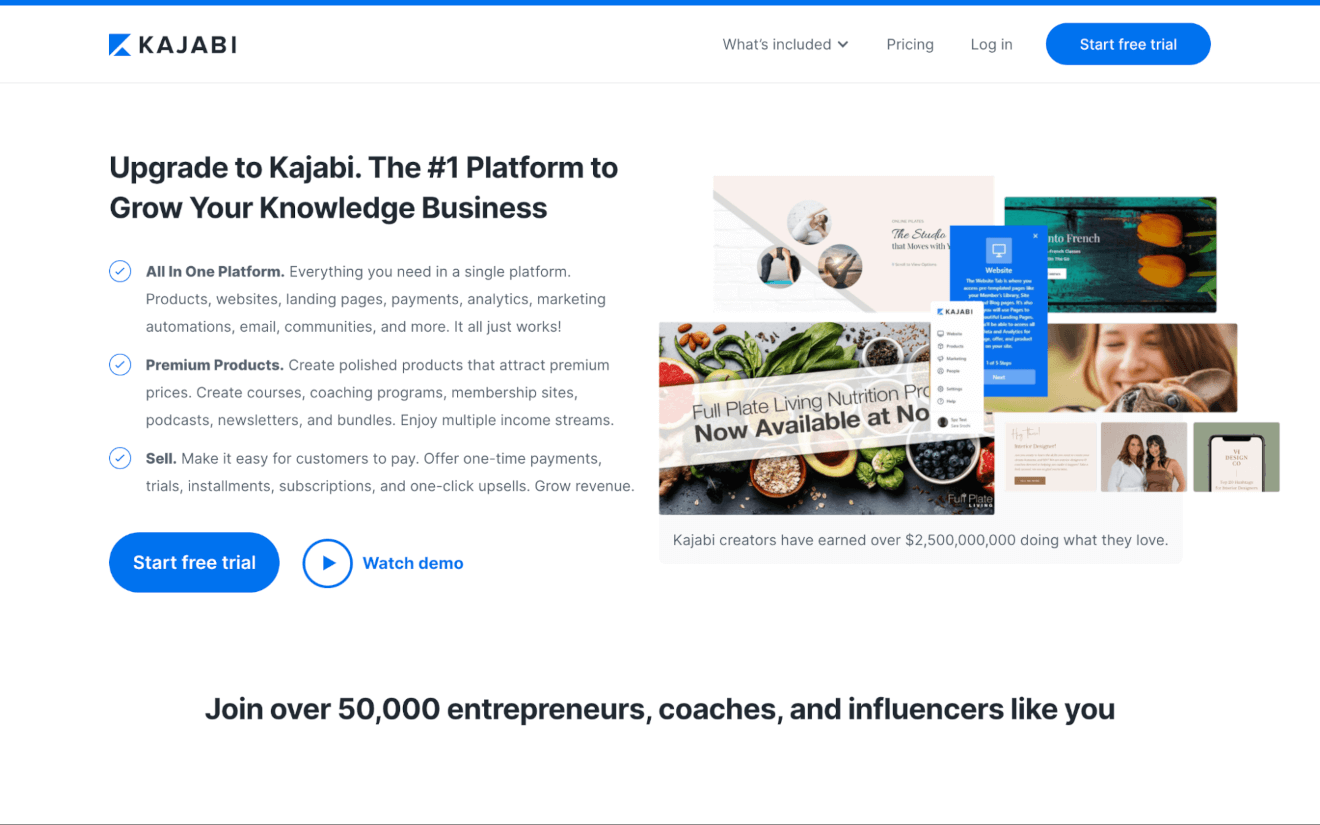 Kajabi Landing Page