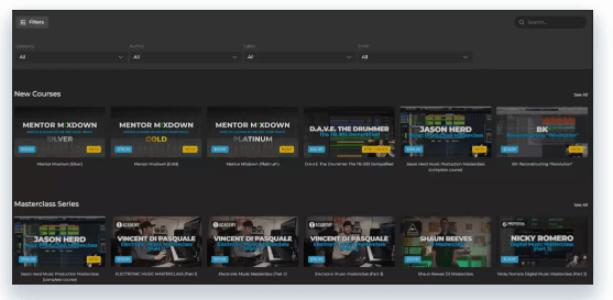 A image showing a Netflix-like content library for a video subscription website.