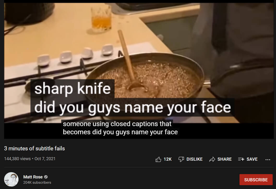 YouTube Automatic Captions Failure