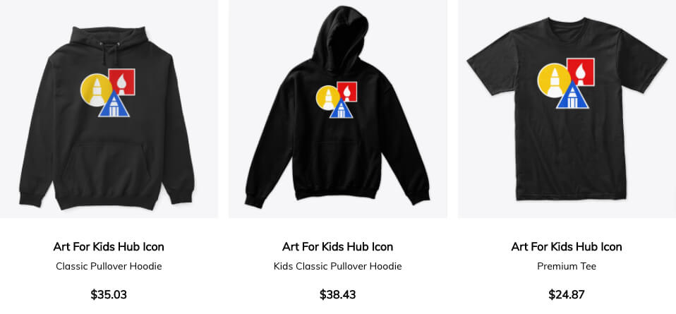 Art For Kids Hub Hoodies and Tees