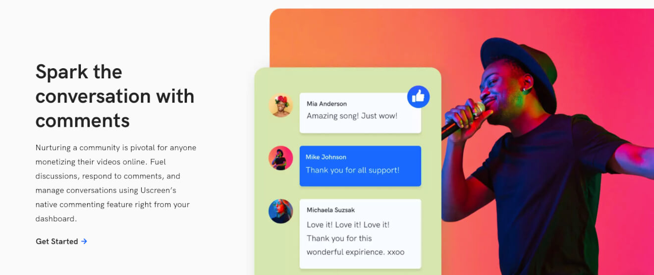 Features of one of the best online community platforms, Uscreen