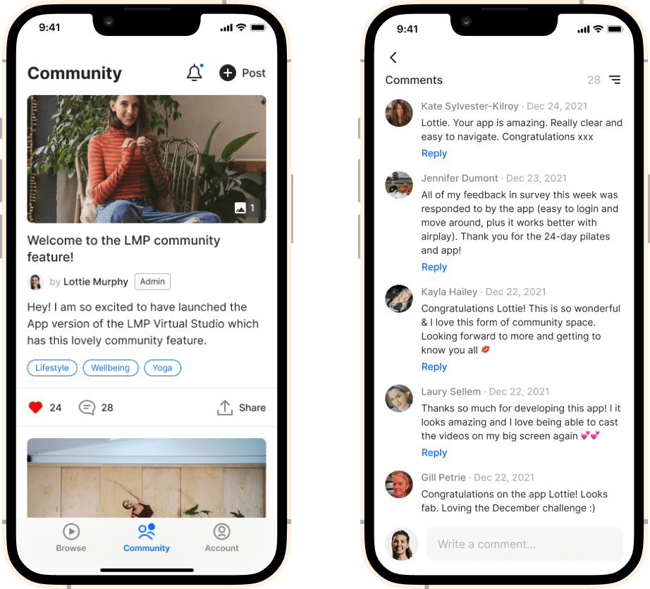 Premium online community on mobile apps
