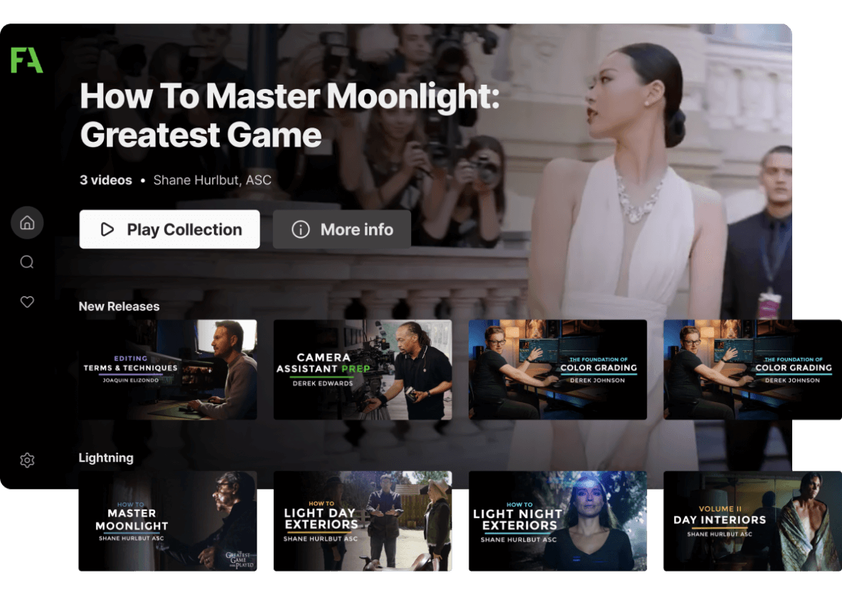 Netflix-like video content library.