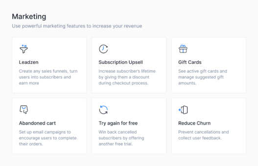 Uscreen's marketing tools
