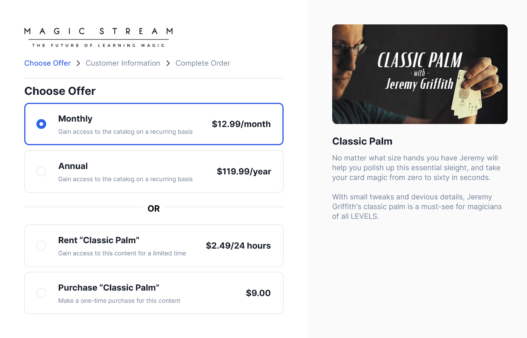 Uscreen's monetization solutions for subscriptions, online courses and more.