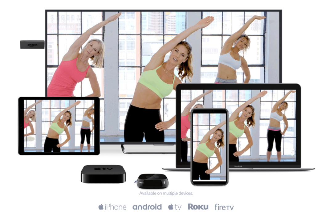 An image showing CallaneticsTV's OTT apps.
