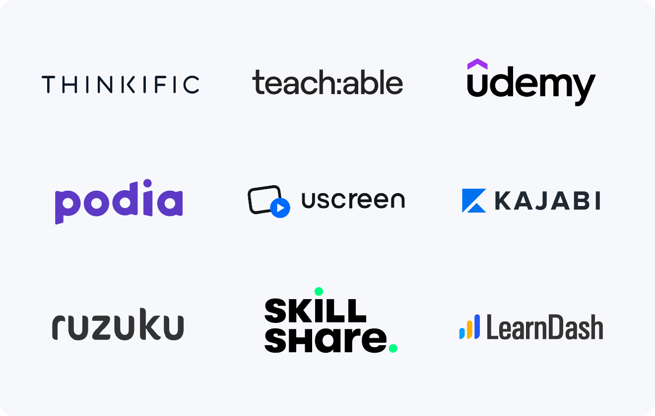 The image shares the 8 top Teachable alternatives for content creators to consider.