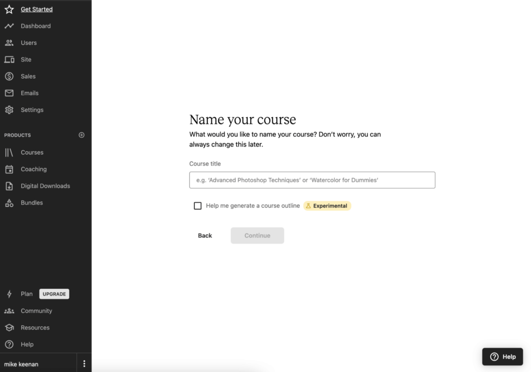 A screenshot of Teachable’s online course platform