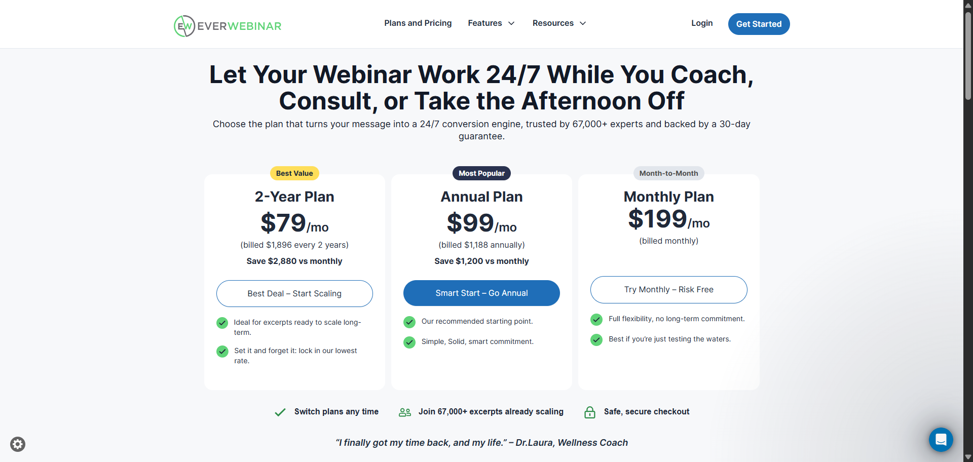 EverWebinar Pricing