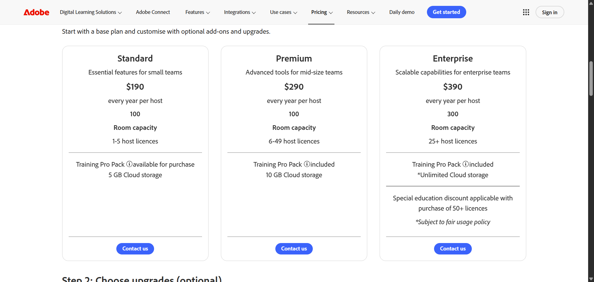 Adobe Connect Pricing