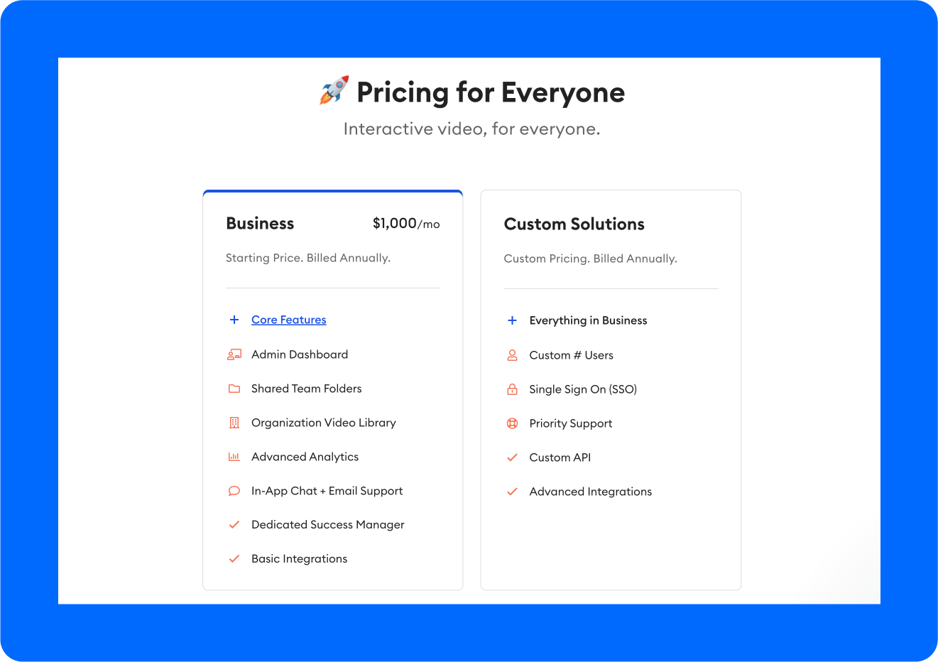 A screenshot of VidGrid’s pricing page, one of the leading Zype alternatives.