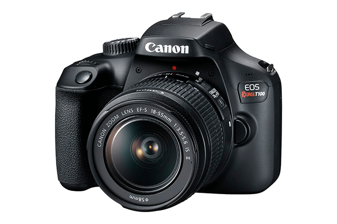 If you are looking for an entry-level DSLR camera, the Canon EOS Rebel T100 is a great option.