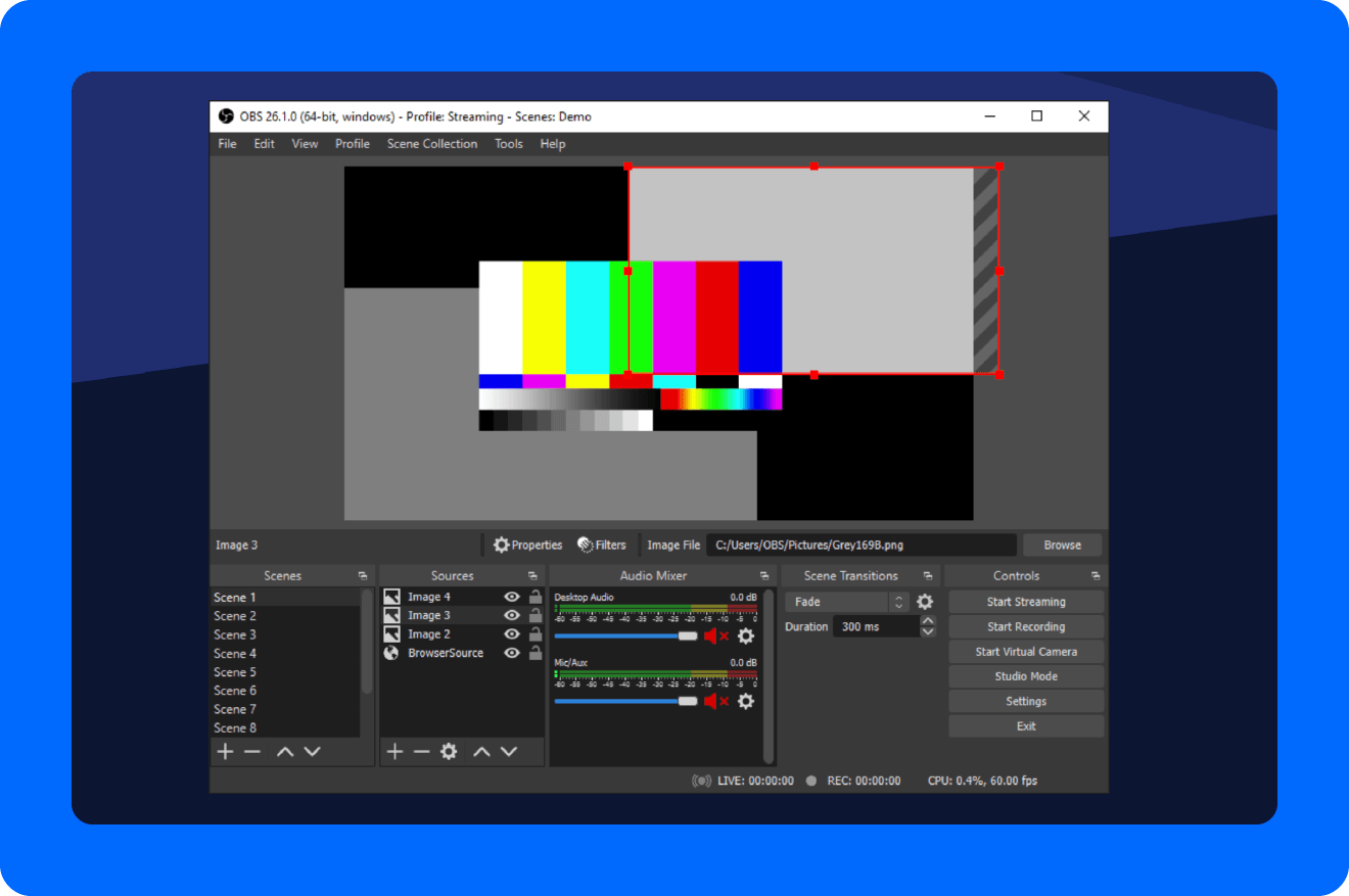 A screenshot of OBS Studio's encoder.