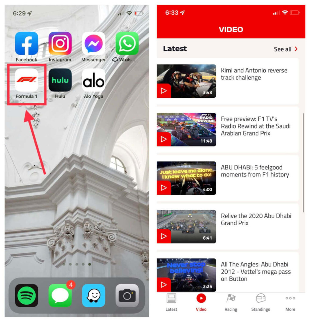 A screenshot of an iOS device with social media and live streaming apps.