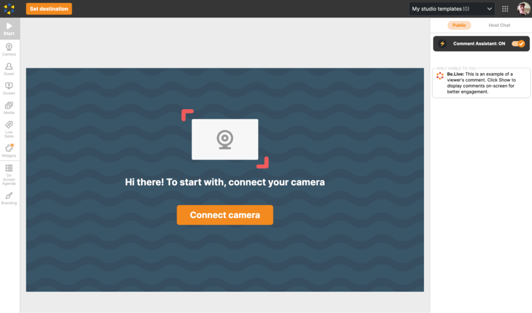 An image about Be.Live, another live streaming platform for beginner video creators.