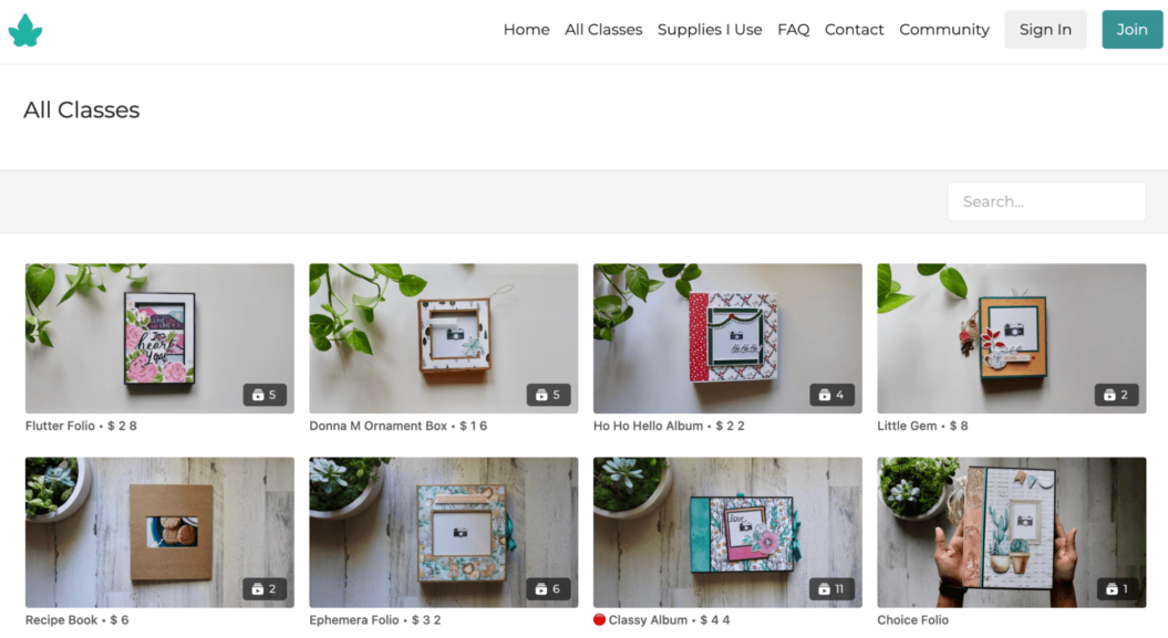 An image shows the video content library of Your Book Of Memories.