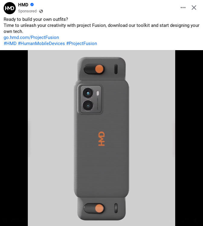 HMD facebook ad example screenshot