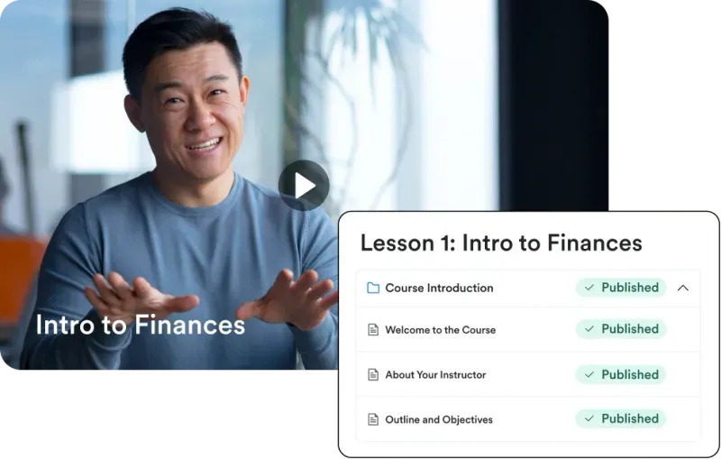 image showing man giving intro to finances lesson why displaying the lesson plan