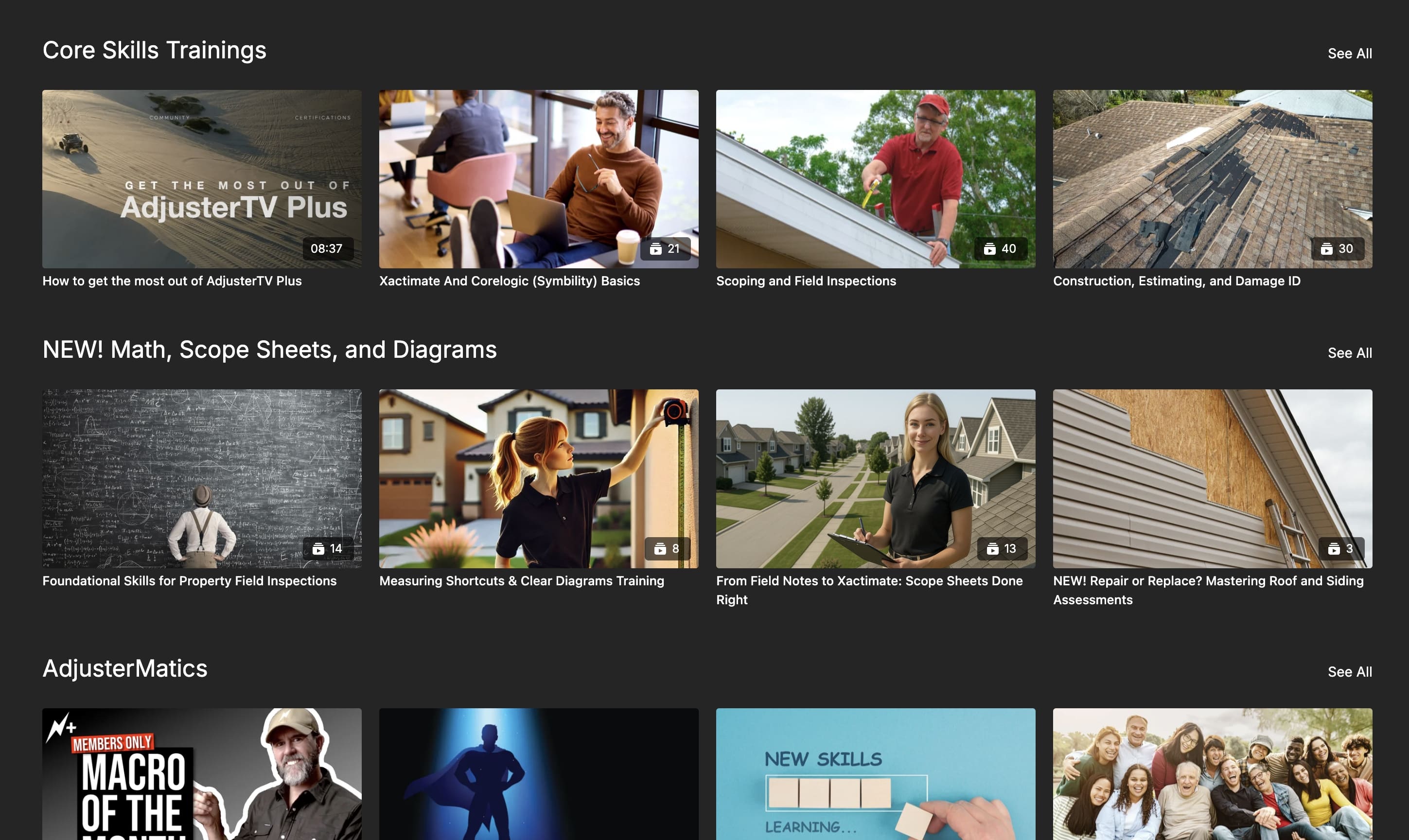 Adjuster TV Plus Catalog