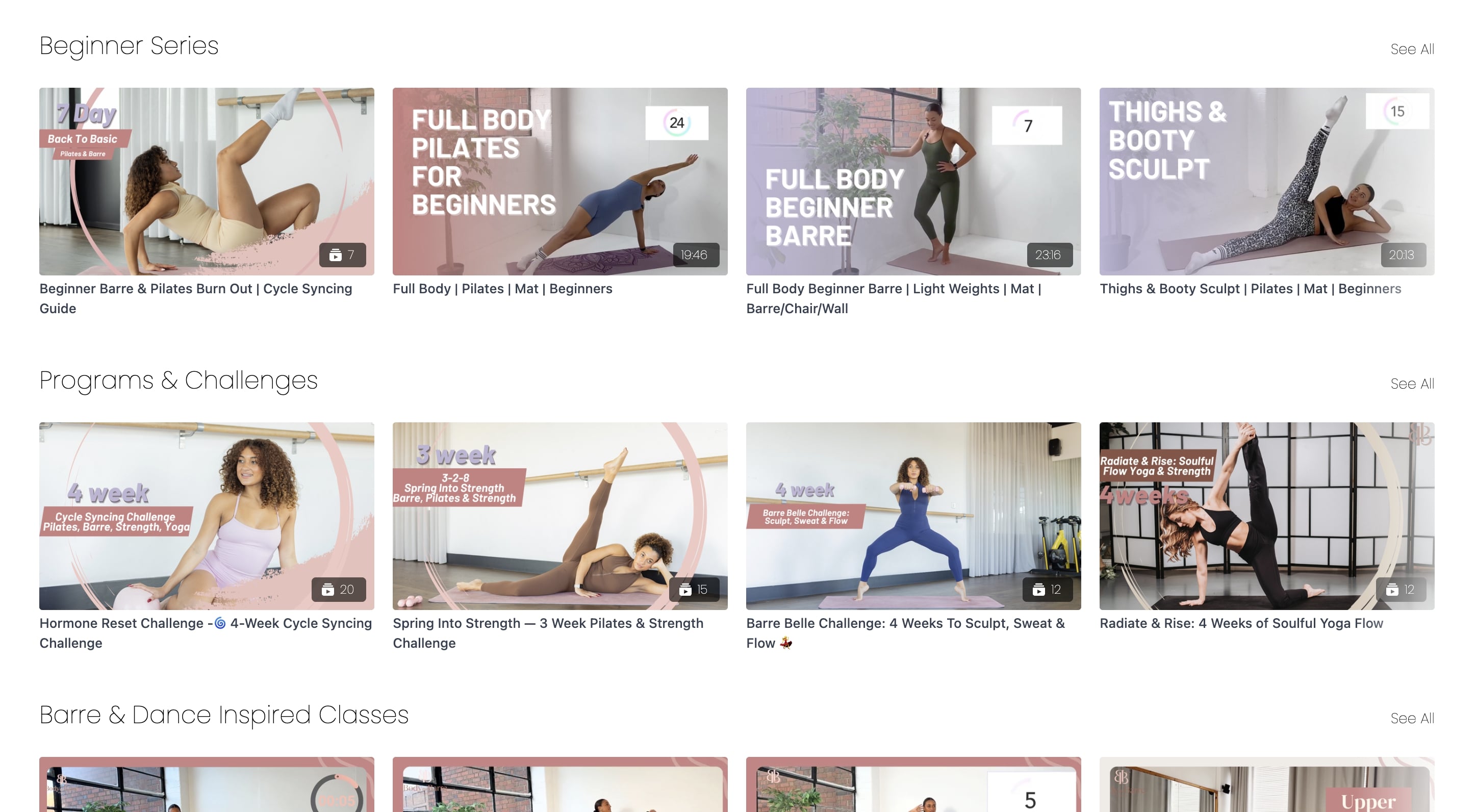 Body by Barre Catalog