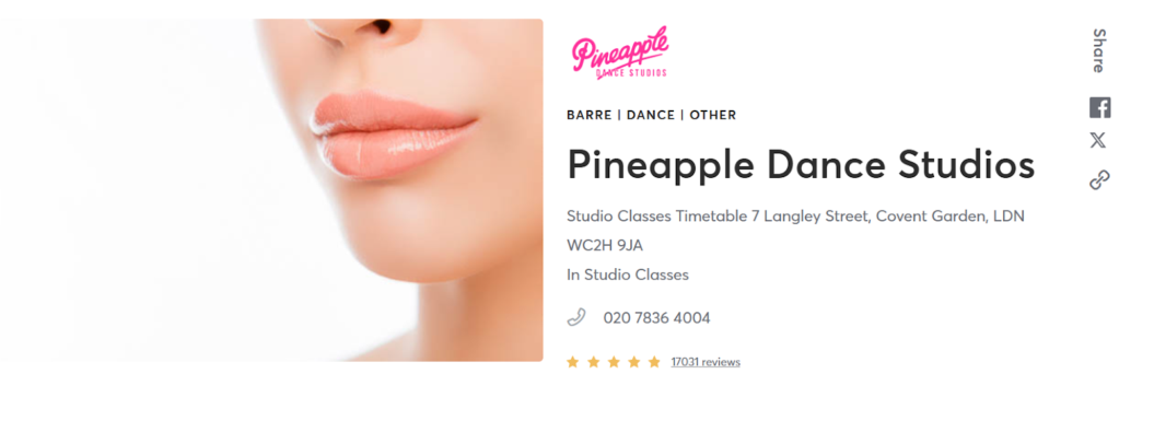 MindBody Listing Sample