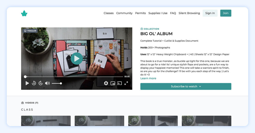An image shows one-time video sold by Your Book Of Memories.