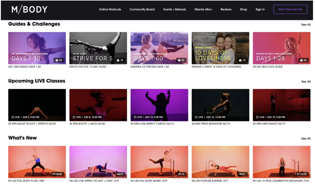 M/Body video list