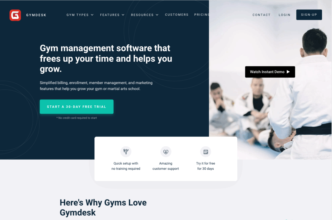 Gymdesk platform