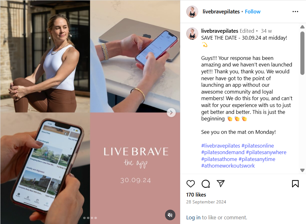 Live Brave Pilates - IG