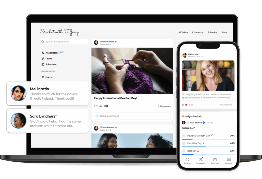 Uscreen platform community tools
