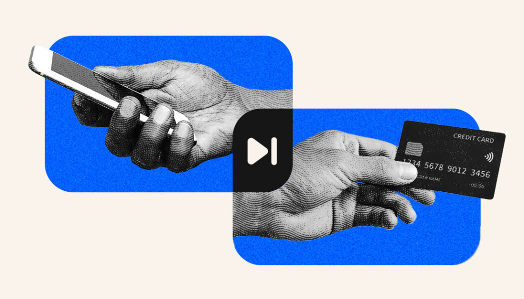 A photo of a laptop screen viewing a subscription content library.