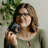 Katie Steckly with a camera